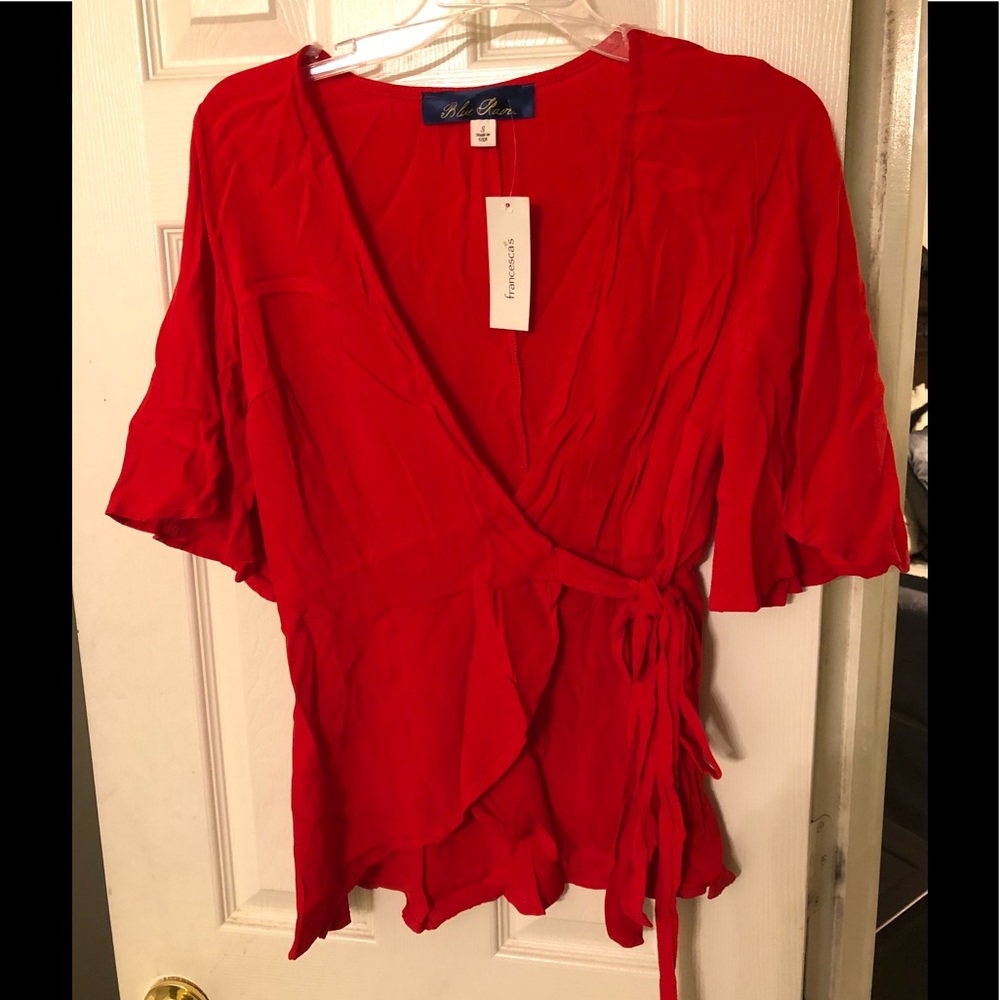 Red blouse